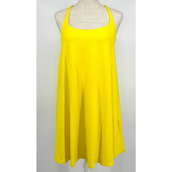 Susana Monaco  Racerback A-line Tank Dress - Lemon [‎ Medium ] - Picture 2 of 6